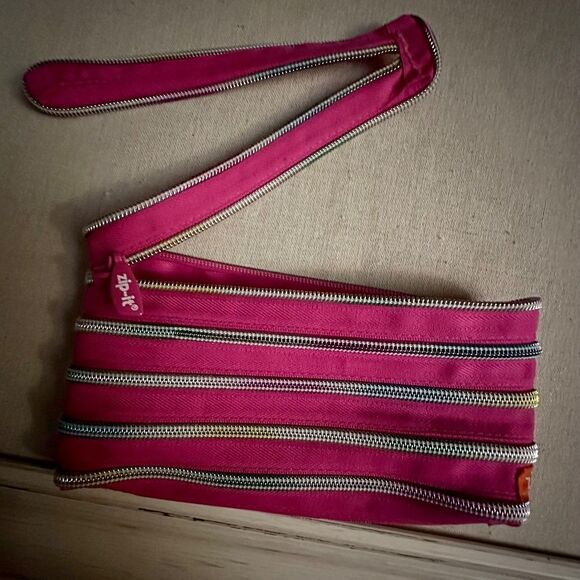 ZIP IT bright pink case pouch NWOT - Picture 6 of 8